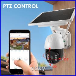 360° PTZ HD Wireless Home Security Camera Outdoor Solar/Battery WiFi CCTV