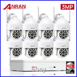 3MP 2 Way Audio Home WIFI Security Camera System Wireless Outdoor CCTV Pan/Tilt