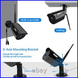 3MP CCTV Wireless Security Camera System 12Monitor WiFi NVR Night Version 1296P