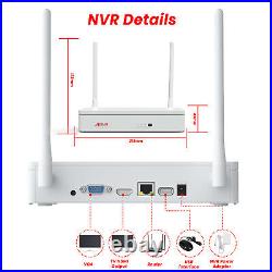 3MP IP Wireless Security Camera System WiFi CCTV PTZ 8CH NVR 2 Way Audio 1TB HDD
