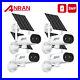 3MP WIFI Outdoor Wireless Camera Security System Solar& Battery Home CCTV Camera
