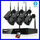 3MP Wireless Audio Home Outdoor CCTV Security Camera System 8CH WIFI NVR Lot