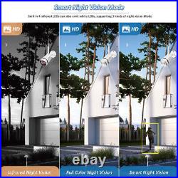 3MP Wireless Security Camera System Outdoor WiFi 8CH NVR CCTV Audio Night Vision