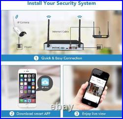 3MP Wireless Security Home Outdoor CCTV Camera System 2K HD WIFI Night Vision