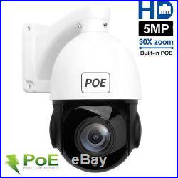4.0 30X Zoom 5.0MP PTZ POE IP Security Camera Outdoor Speed Dome CCTV IR Night