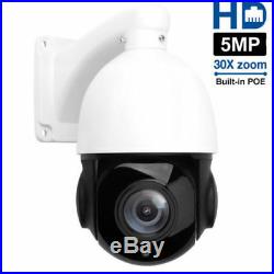 4.0 30X Zoom 5.0MP PTZ POE IP Security Camera Outdoor Speed Dome CCTV IR ONVIF