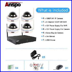 4/8 CH 1080P HD Wireless WIFI Outdoor Dome CCTV Home Camera Security NVR System