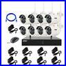 4/8CH 1080P HD Wireless Security Camera System CCTV WIFI Kit NVR Outdoor with HDD
