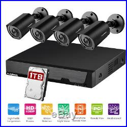 4/8CH 1080P WIFI NVR DVR Outdoor CCTV Video Recorder Camera System Security Kit
