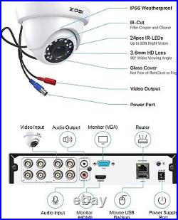4 Camaras De Seguridad Wifi Exterior 1080P Con Vision Nocturna Video