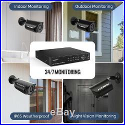 4CH 1080N AHD CCTV DVR+4X Outdoor 720P Night Vision IP Camera Home Security Kit