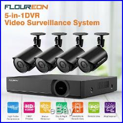 4CH 1080N AHD DVR 4xOutdoor Home CCTV Security Camera System Night Vision No HDD