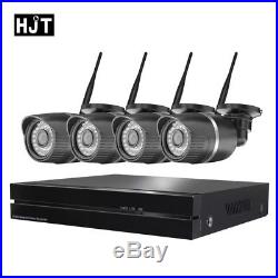 4CH 1080P HD Wireless WIFI IP Camera Outdoor NVR System CCTV Security Sony IMX