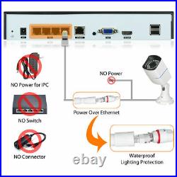 4CH 1080P Security Camera System IR CCTV With Night Vision Wired Outdoor Cameras