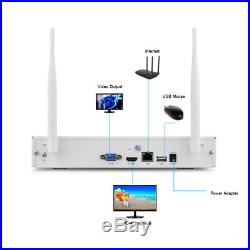 4CH 1080P Wireless CCTV DVR 960P Wifi IR Outdoor Home Security IP Camera System