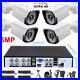 4CH 5MP Lite DVR 1080P Outdoor CCTV Security Camera System Kit Night Vision Home