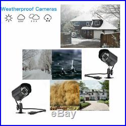 4CH 5in1 1080N DVR Outdoor 720P IR-CUT CCTV Camera Security System Motion Detect