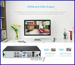 4CH 5in1 HDMI/VGA DVR Outdoor 1MP HD IR-CUT P2P CCTV Camera Home Security System