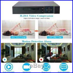 4CH 5in1 NVR 4 Outdoor IR-CUT 720P CCTV Camera Home Security System Moblie View