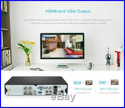 4CH 5ini 1080N DVR Outdoor IR-CUT 720P CCTV Bullet Camera Home Security System