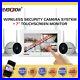 4CH 7 Touchscreen Monitor 1080P Wireless Security Camera System Audio 16GB CCTV