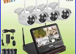 4CH 720P HD Wireless Security Camera System &Monitor CCTV Outdoor WiFi Home OY