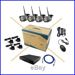 4CH 720P HD Wireless WIFI IP Camera System 8CH NVR CCTV Outdoor Security KIT