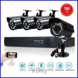 4CH 960H H. 264 DVR Video Recorder Outdoor Waterproof CCTV Security Camera System