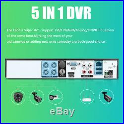 4CH CCTV Security Camera System HD 720P Outdoor Home Video Surveillance DVR Kit