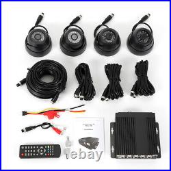 4CH Car Mobile DVR Security Video Recorder Realtime +4X Night Vision CCTV Camera