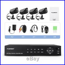 4CH DVR 1080N 720P HD IR Night Vision Outdoor CCTV Home Security Camera System