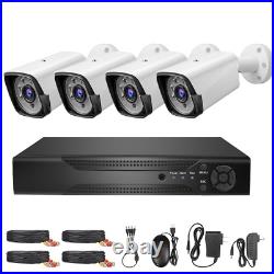 4CH H. 265+ 5MP Lite DVR 1080P Outdoor CCTV Home Security Camera System Kit USA