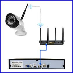 4CH HD 720P WIFI Wireless IP Camera System 8CH NVR P2P CCTV Outdoor Security