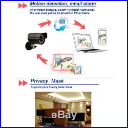 4CH HDMI CCTV 5in1 Indoor/Outdoor DVR Kit IR Night Vision Camera Security System