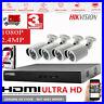 4CH Hikvision CCTV FULL HD 1080P 2.4MP Night Vision DVR Home Security System Kit