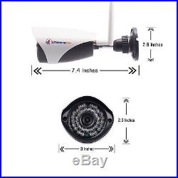 4CH WIRELESS CCTV WiFi WLAN IP Camera HDMI DVR Home Security NVR System Kit