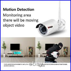 4CH Wifi Wireless Home Security Camera System NVR 960P CCTV IR Night Vision IP66