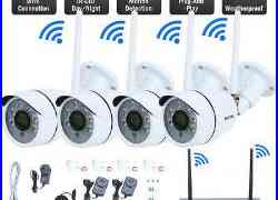 4CH Wireless 1080P NVR Outdoor IR 720P IP WIFI Camera CCTV Security System Video