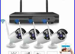 4CH Wireless 1080P NVR Outdoor IR 720P IP WIFI Camera CCTV Security System-Video