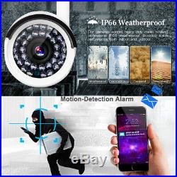 4CH Wireless CCTV 1080P DVR NVR + 4X Wireless 1.0MP 720P IP Camera Security Kit
