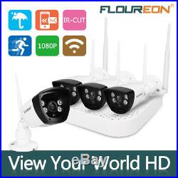 4CH Wireless CCTV 1080P DVR + Outdoor Wifi WLAN 720P IP Camera Security NVR KIT