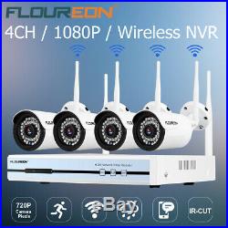 4CH Wireless CCTV 1080P DVR Set Wifi 720P IP Camera Security Video Recorder NVR