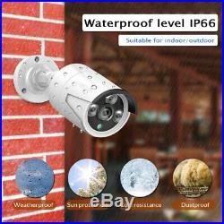 4CH Wireless Kit 1080P NVR IR 720P 1MP IP WIFI Camera CCTV Security System US
