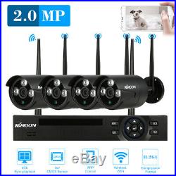 4CH Wireless WIFI 1080P NVR 4X720P Outdoor CCTV IP Camera Security System Kits