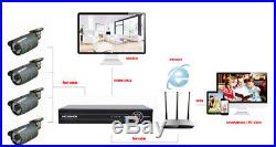 4CH X 5 MP PoE IP Camera H. 265 NVR Security Camera CCTV Surveillance System AU