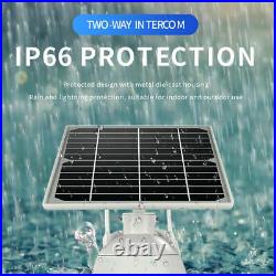 4G 1080P HD Solar Power PTZ IP Camera Security CCTV Waterproof Outdoor Cam USA