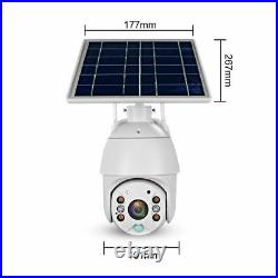 4G/WiFi 1080P HD Solar Power PTZ IP Camera Security CCTV Waterproof Outdoor USA