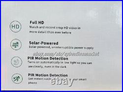 4G/WiFi 1080P Solar PTZ IP Camera Home Outdoor Security CCTV Motion Detection
