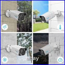 4K Outdoor Zoom PoE Security Camera CCTV Monitor System Color Night Vision 811A