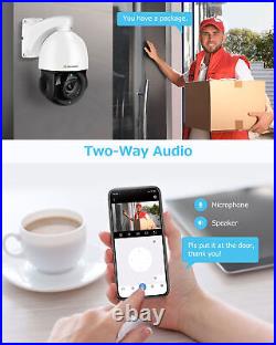4K POE Ethernet PTZ Security IP Camera Outdoor 8MP 30x Zoom CCTV Audio HIKVISION